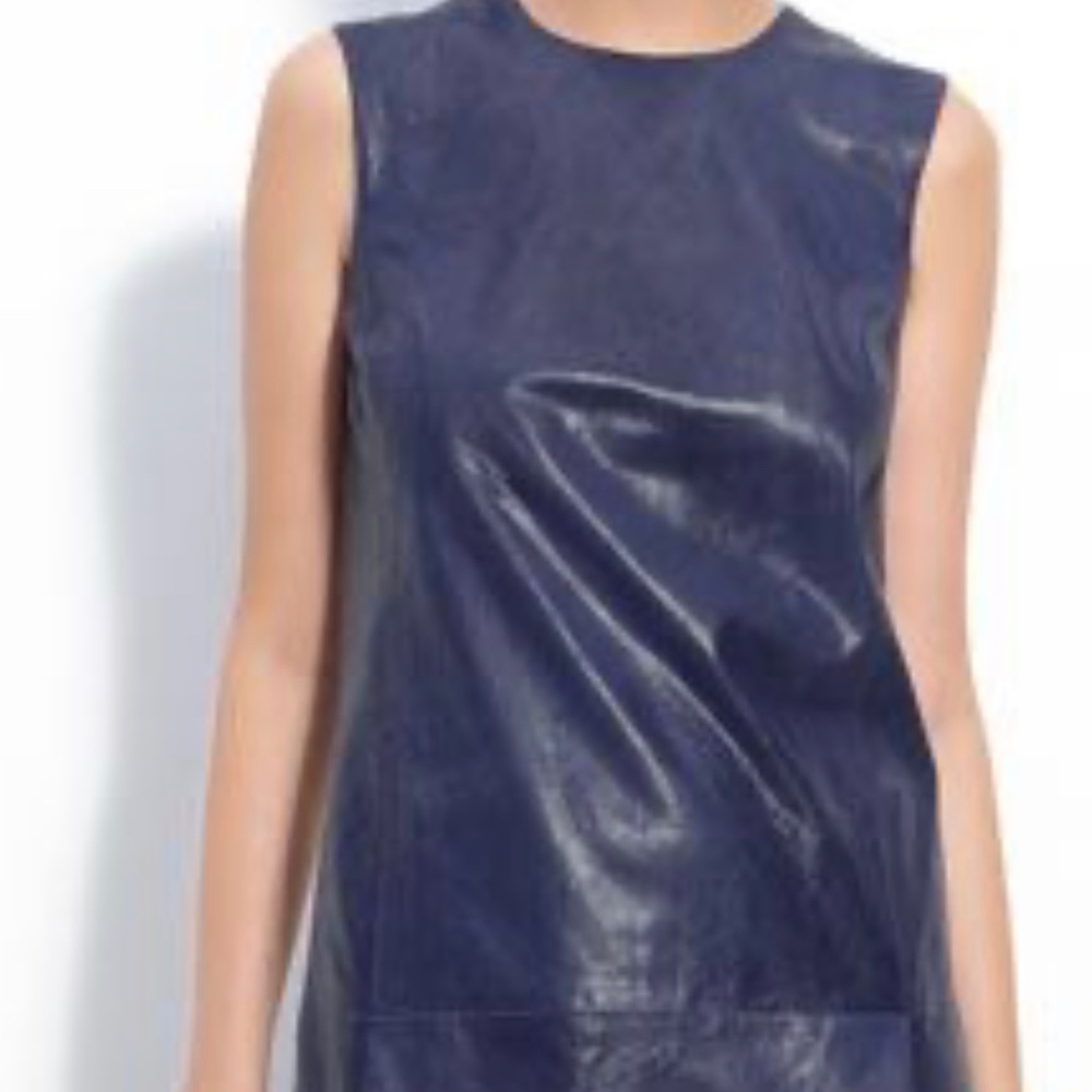 Vince lamp skin leather dress size 2